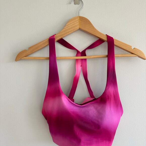 Athleta Malibu Bikini Top A-C Surf Blur Fuschia Pink M - Picture 3 of 5